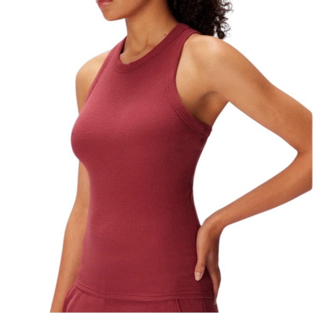 NEW! Parade “Merlot” Racerback Waffle Knit Tank Top-3XL